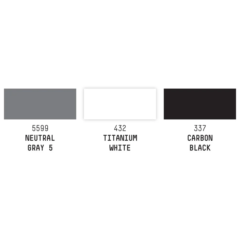 Acrylic Marker Set - 3x2mm - Monochromes - Image 3